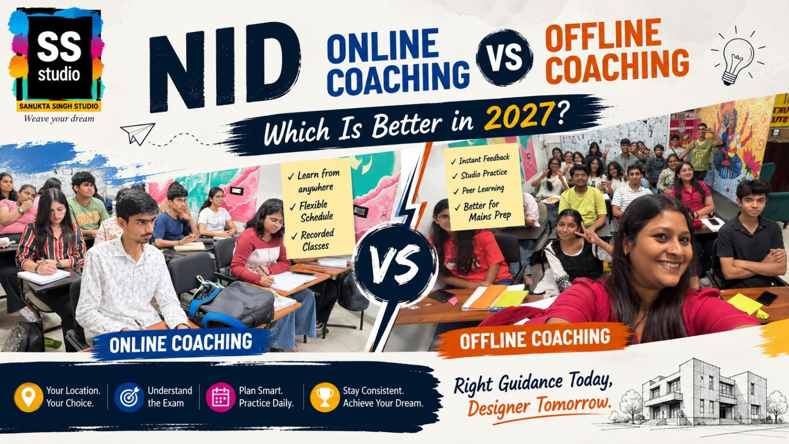 NID Online Coaching Vs Offline Which Is Better In 2027